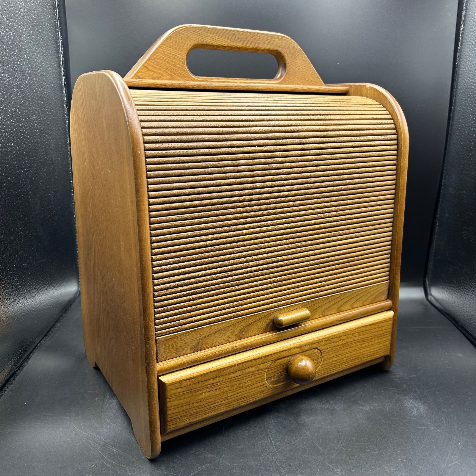 レトロ コスメボックス 鏡 引き出し 蛇腹 - メルカリ