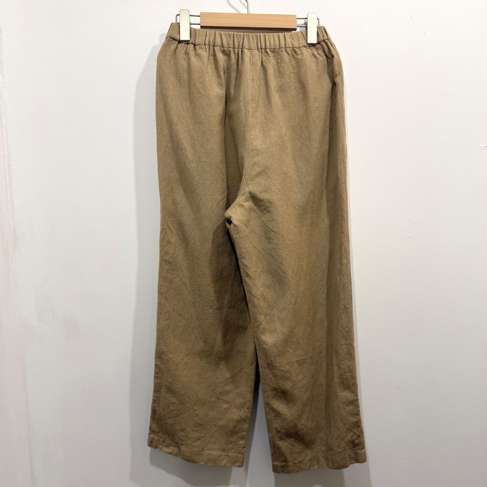 かぐれ kagure ウールリネンイージーパンツ ベージュ フリーサイズ み