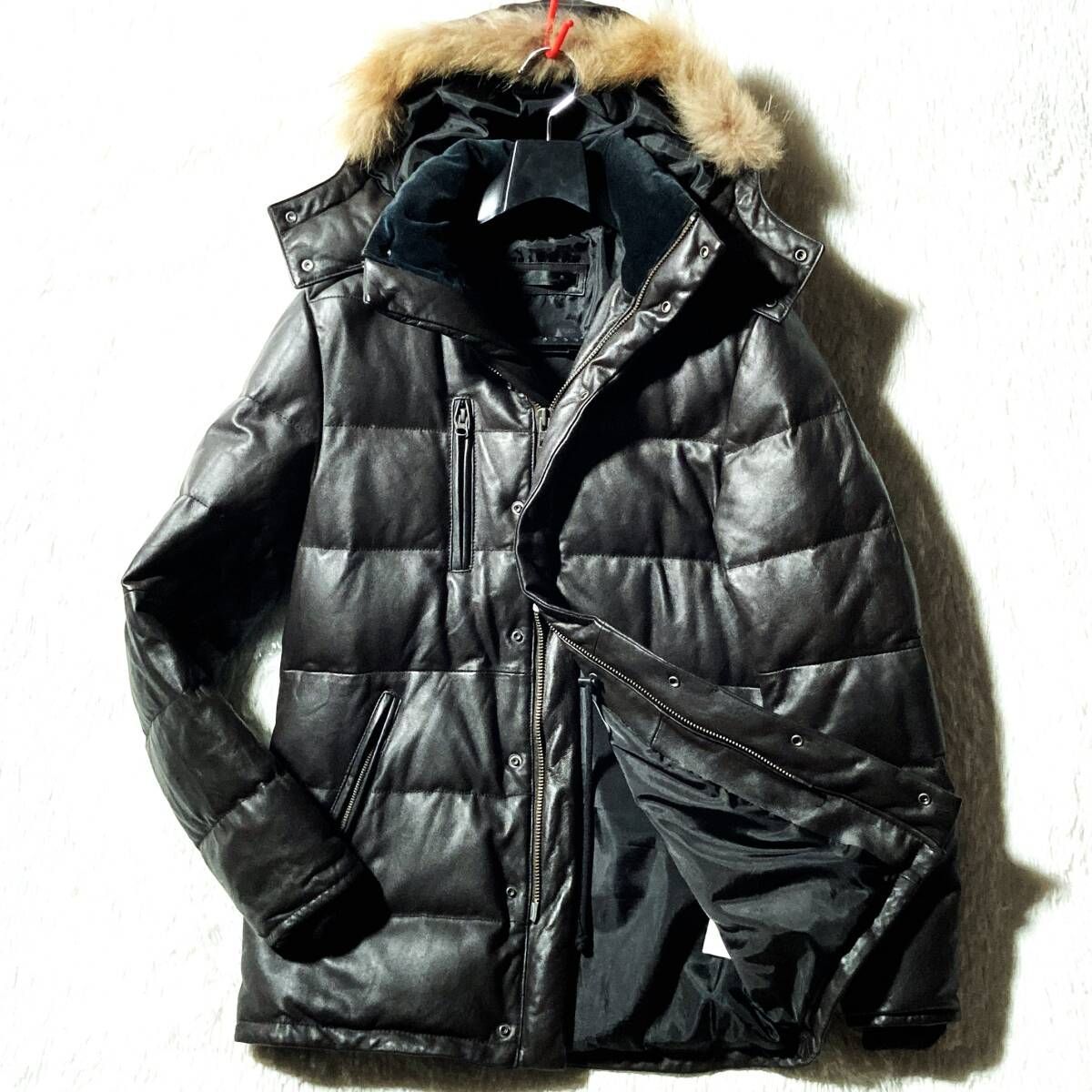 Liugoo Leathers リューグーレザーズラクーンファー馬革 ダウン5L Liugoo Leathers リューグーレザーズラクーンファー馬革 ダウン5L