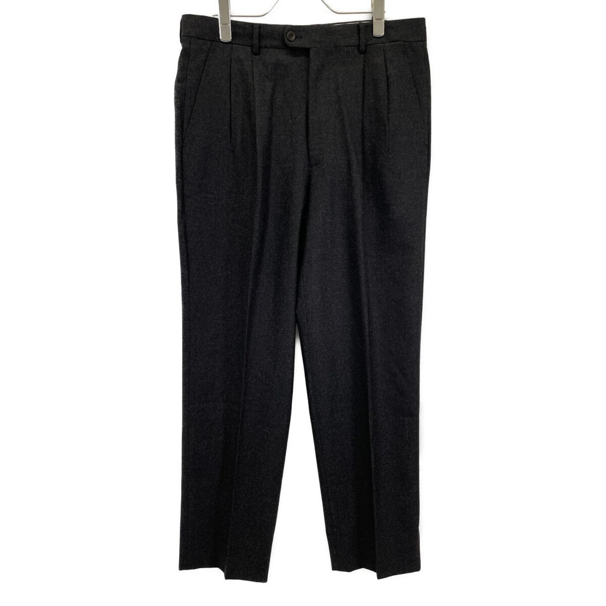 HERMES 安い エルメス 8041 ﾌﾞﾗｯｸ ｳｰﾙ ｽﾗｯｸｽﾊﾟﾝﾂ 48