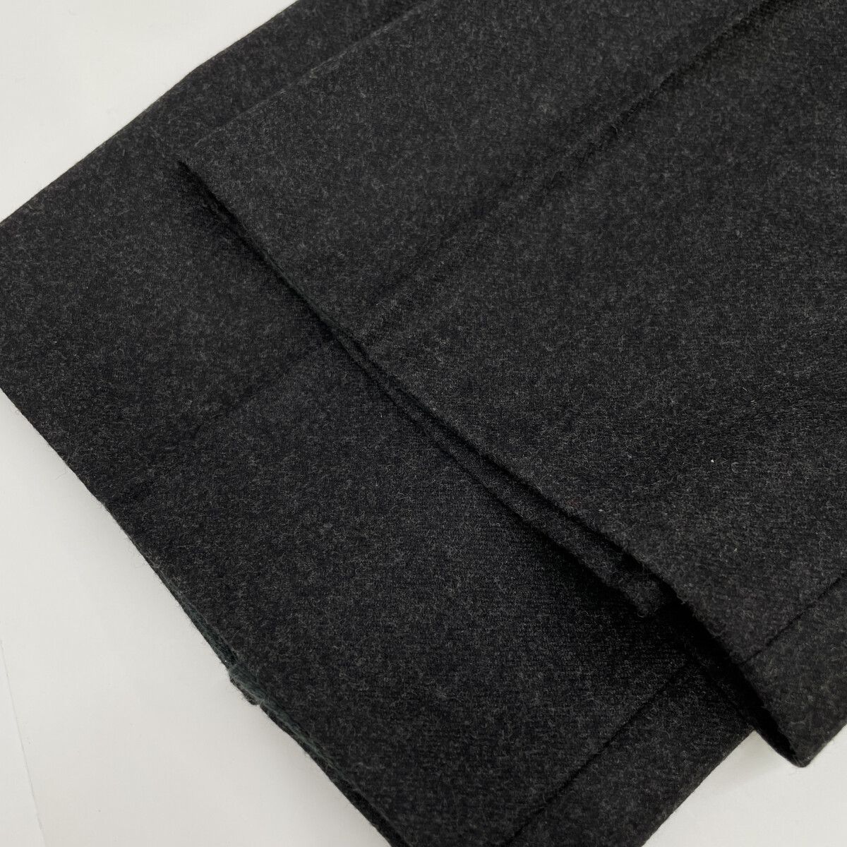 HERMES 安い エルメス 8041 ﾌﾞﾗｯｸ ｳｰﾙ ｽﾗｯｸｽﾊﾟﾝﾂ 48