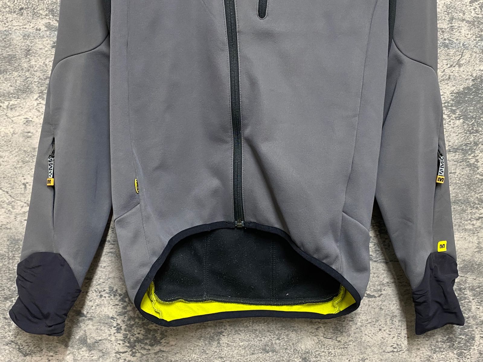 JR669 マヴィック MAVIC 長袖サイクルジャケット グレー M 裏起毛