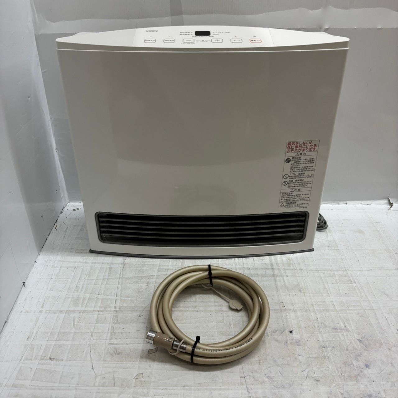 h 10532 NORITZ LPガス用ファンヒーター GFH 4005 S W ガスホース付き