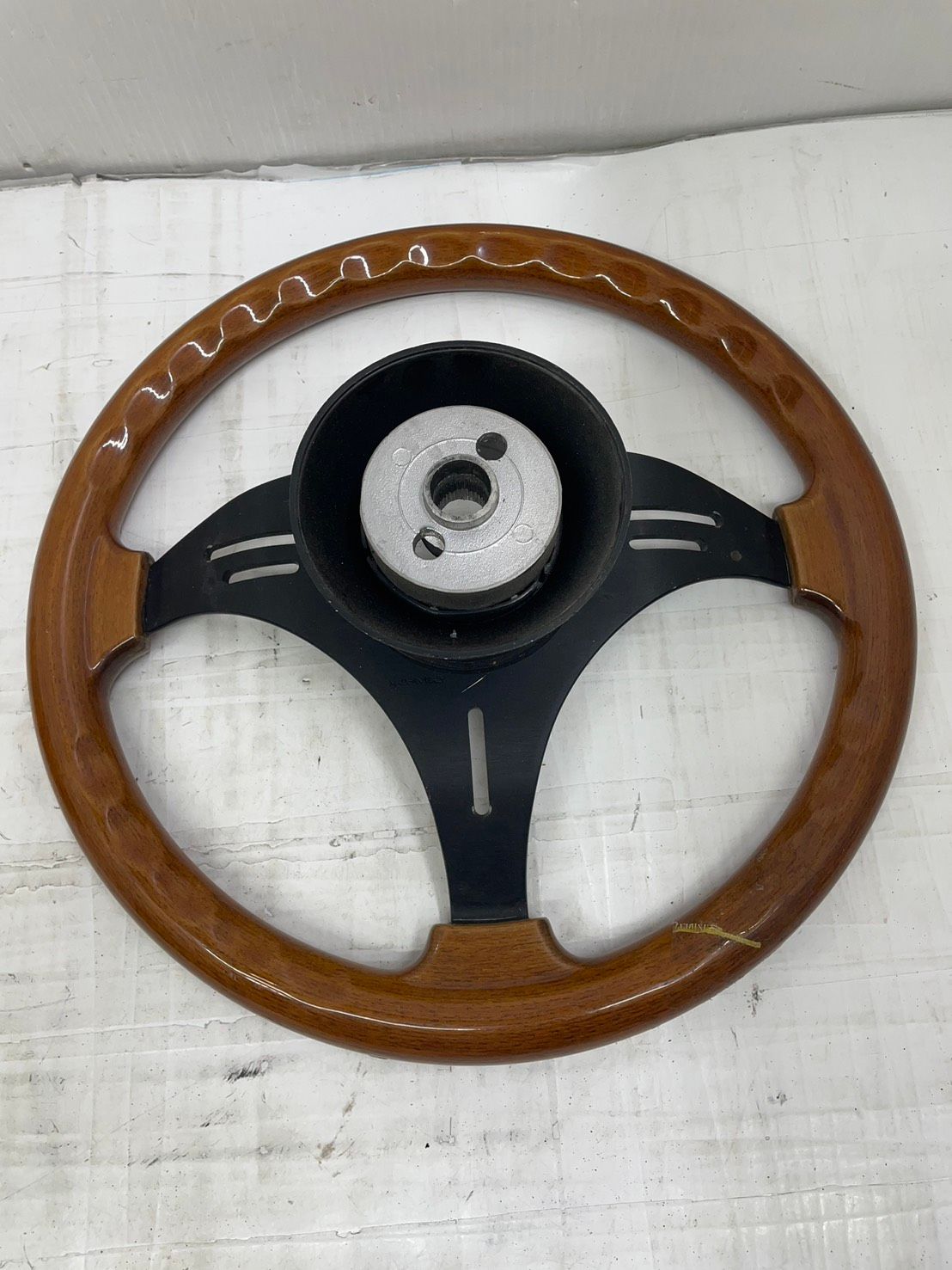 送料無料h10647 ウッド ハンドル ステアリング 車 カー用品 - メルカリ