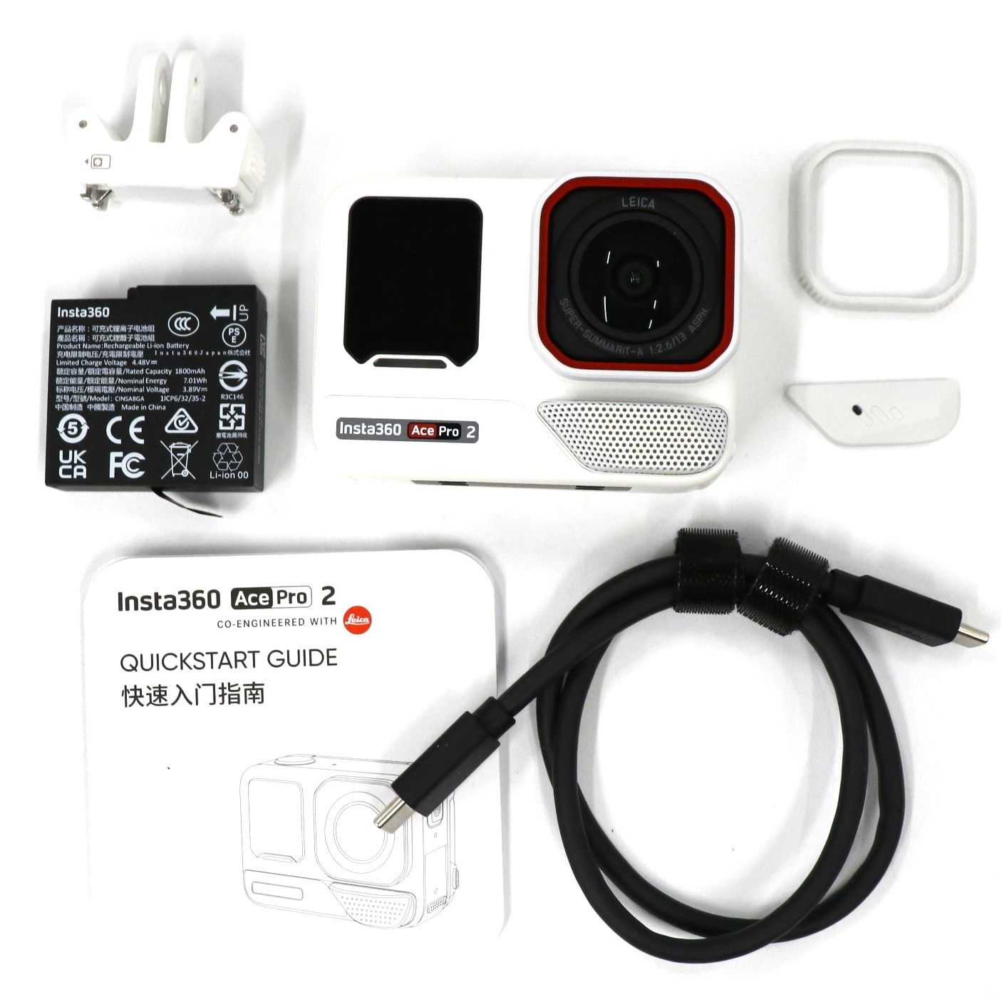 Insta 360 Ace Pro 2 アクションカメラ 360-ace-pro 2-wh アークティックホワイト 可 C