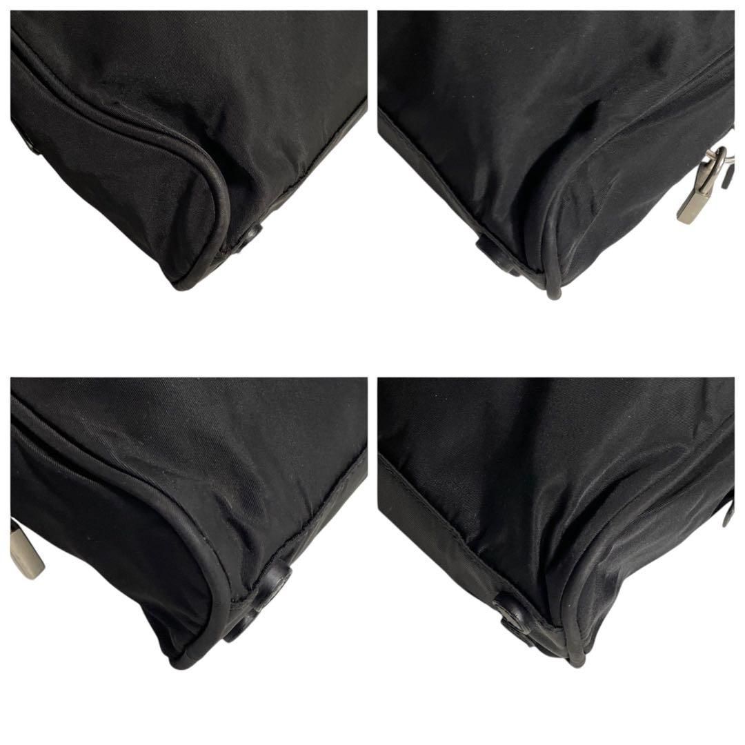 ✨️美品✨️プラダ　ハンドバッグ　三角ロゴ　ナイロン　ブラック　白タグ 美品 プラダ ハンドバッグ 三角ロゴ プレート 白タグ ナイロン ブラック