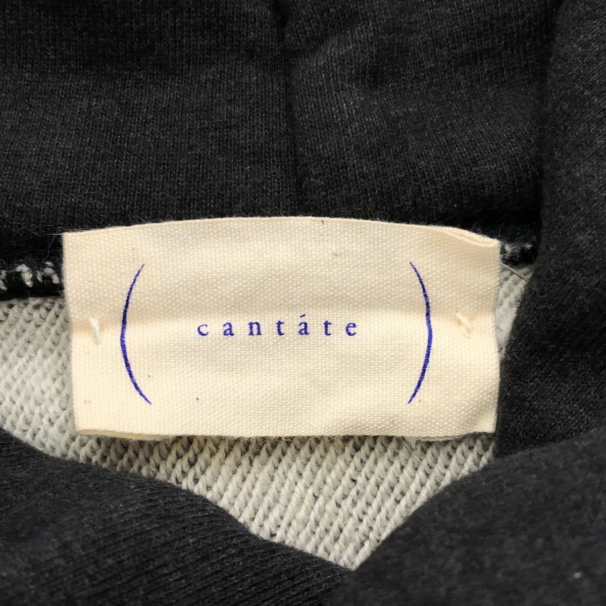 cantate カンタータ Fluffy Parka スウェットプルオーバーパーカー 