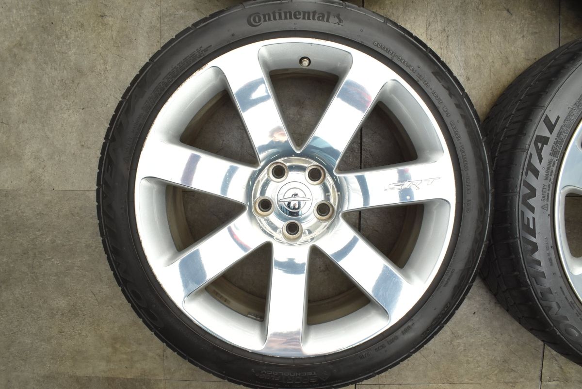 程度良好 クライスラー300 SRT 8 20 in 9 J 25 5 PCD 114 3 コンチ エクストリームコンタクト 245 45 R 品番 4本セット
