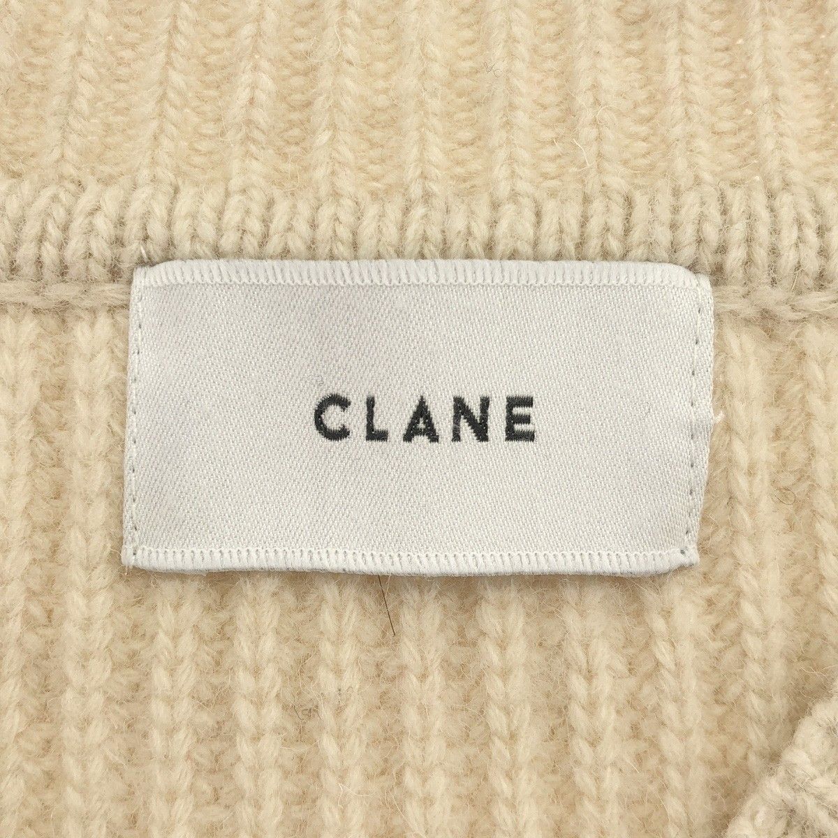 CLANE クラネ 2WAY NECK WARMER KNIT TOPS ネックウォーマー ニットセーター 13106-2252 アイボリー 1 CLANE クラネ 2WAY NECK WARMER KNIT TOPS ネックウォーマー ニット