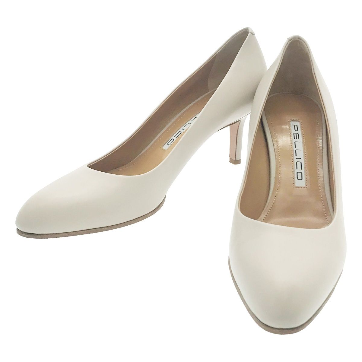 PELLICO ペリーコ レザーパンプス グレー系 39 1 2