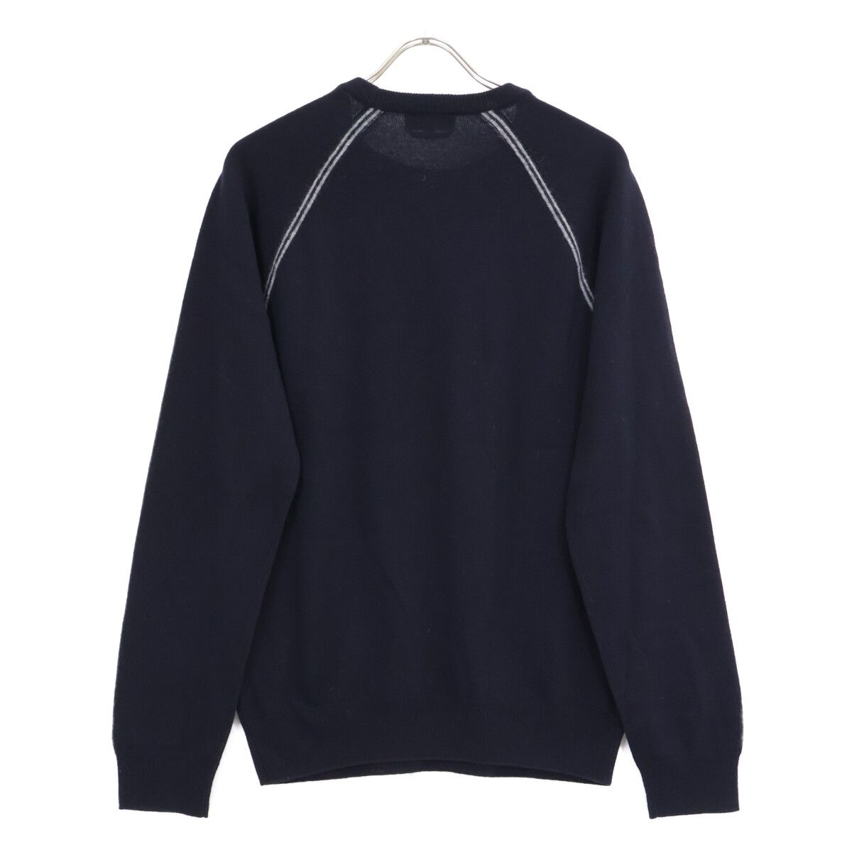 美品！エルメス　ニット　クルーネック　セーター　近年モデル　メンズM HERMES エルメス 【美品】ウールxカシミヤ クルーネック ニット