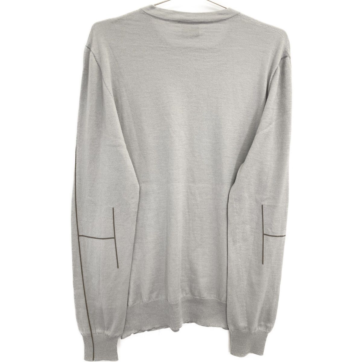 ★HERMESエルメス　シルクカシミヤセーター美品グレー★ HERMES エルメス 【国内正規】カシミヤxシルクxウール クルーネック