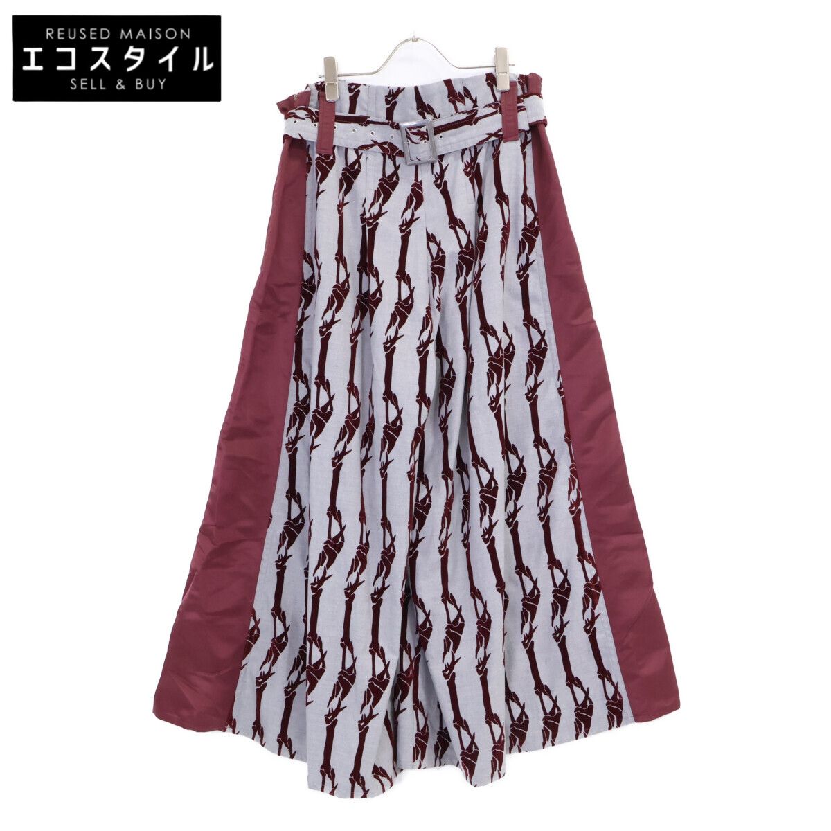 SHIROMA シロマ S-DS-P 01 A 異素材切替 ワイドフ パンツ F