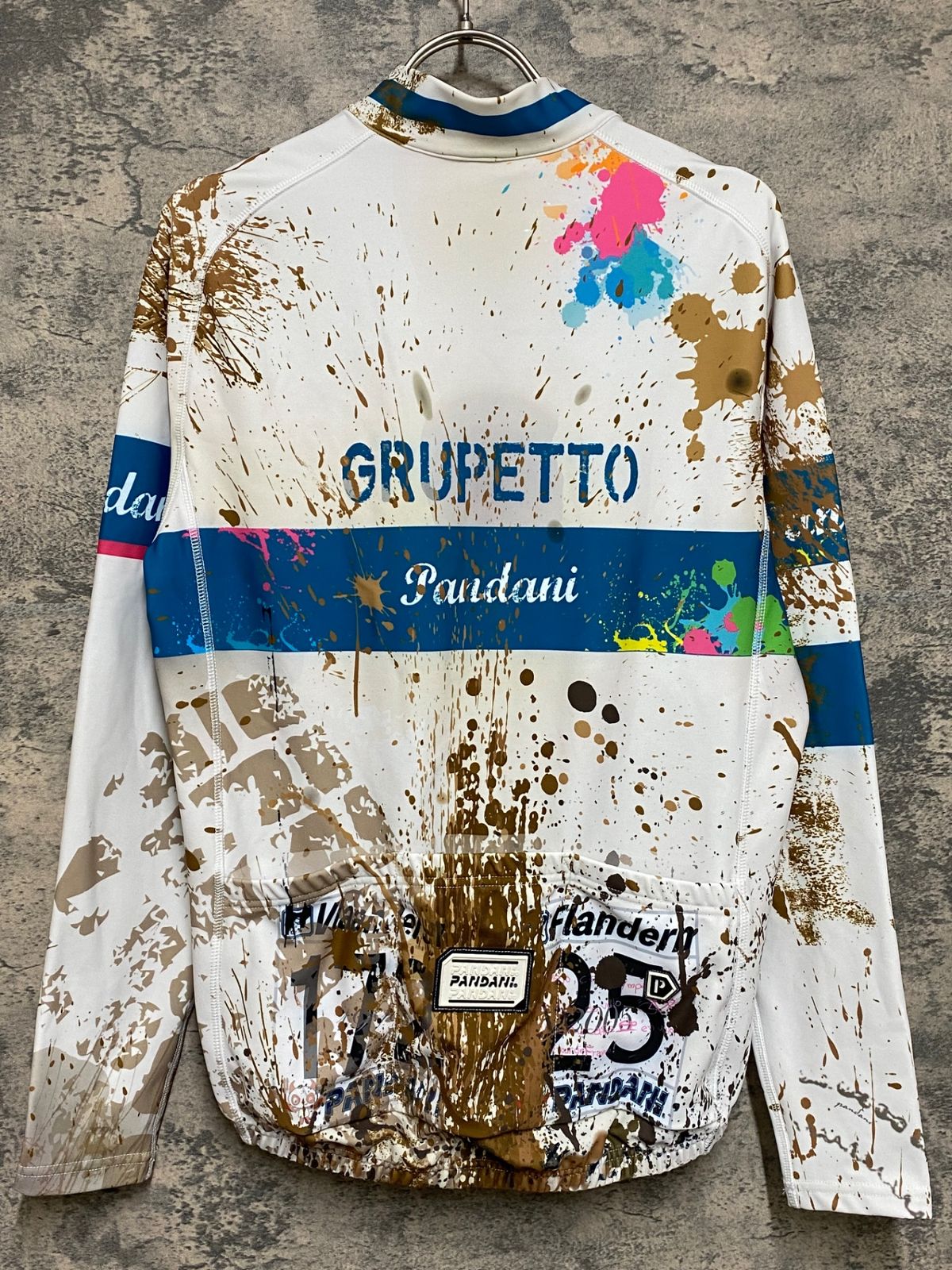 JR211 パンダーニ pandani 長袖サイクルジャージ 白茶 M 裏起毛 - メルカリ