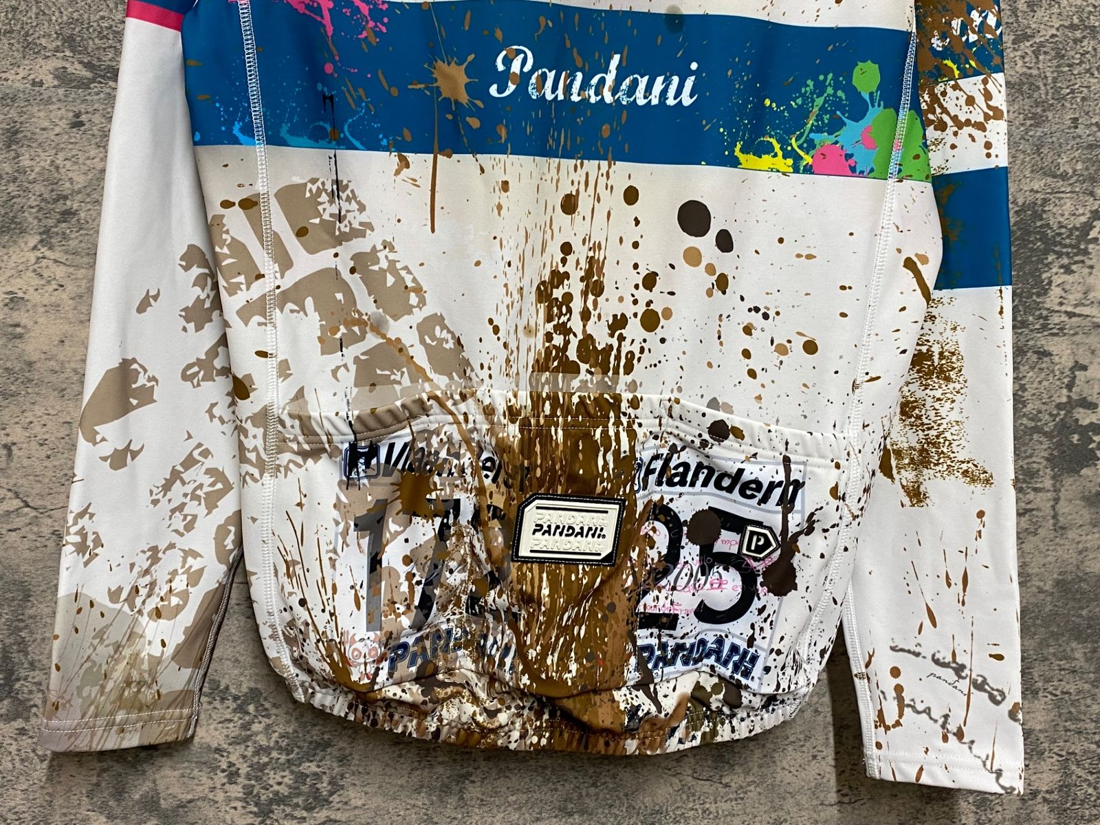 JR211 パンダーニ pandani 長袖サイクルジャージ 白茶 M 裏起毛 - メルカリ