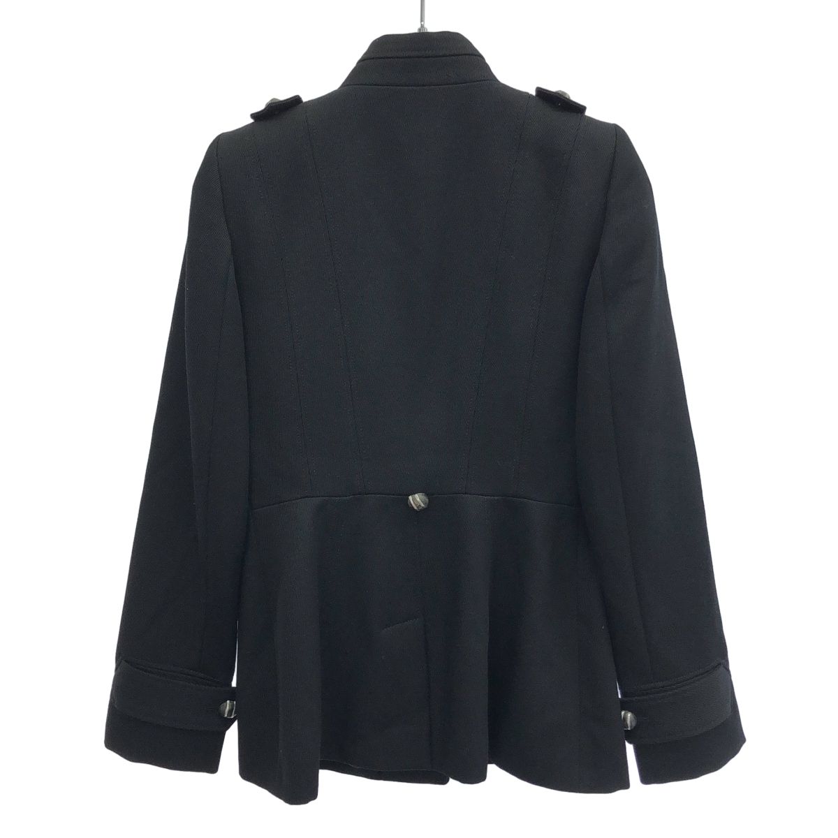 KENZO ケンゾー ボタンデザインウールセットアップ ブラック ジャケット 38 パンツ 36