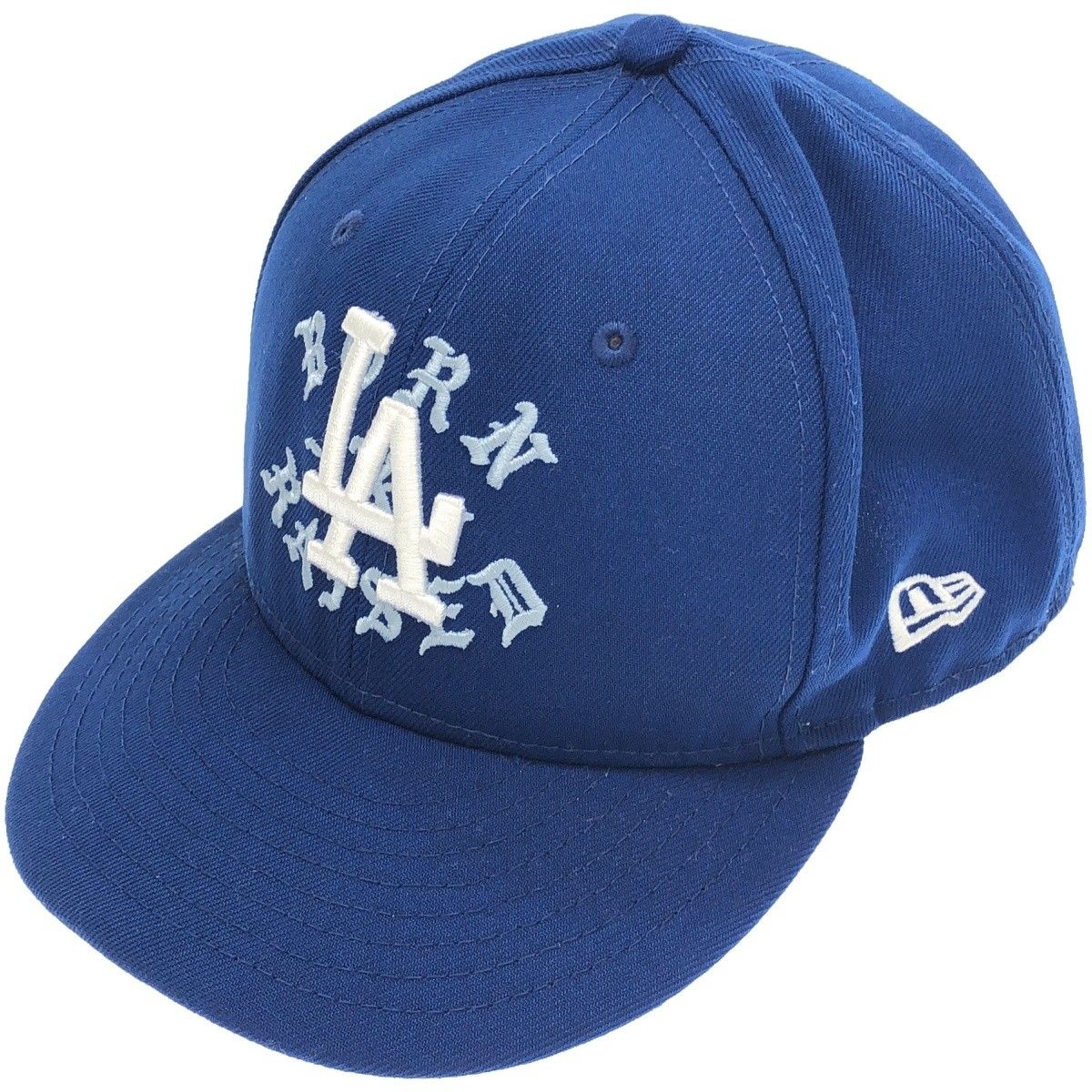 BORN X RAISED ボーンアンドレイズド NEWERA DODGERS LA ROCKER HAT ドジャースLAロゴキャップ ブルー 7 3|4