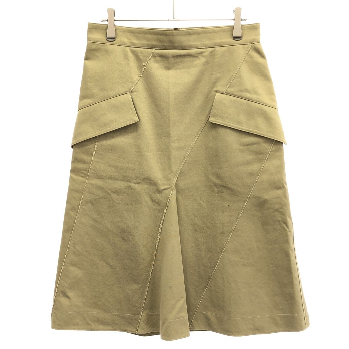 ドゥロワー drawer スカート Drawer ドゥロワー チノクロススカート 6524-299-0799 ベージュ 36