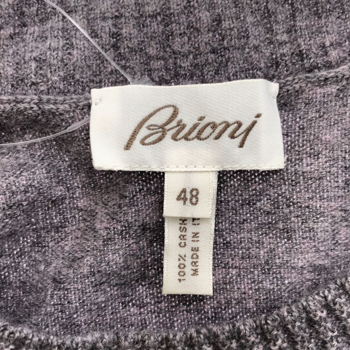 ブリオーニ Brioni グレー カシミヤ セーター M 定価24万 ブリオーニ Brioni グレー カシミヤ セーター M 定価24万