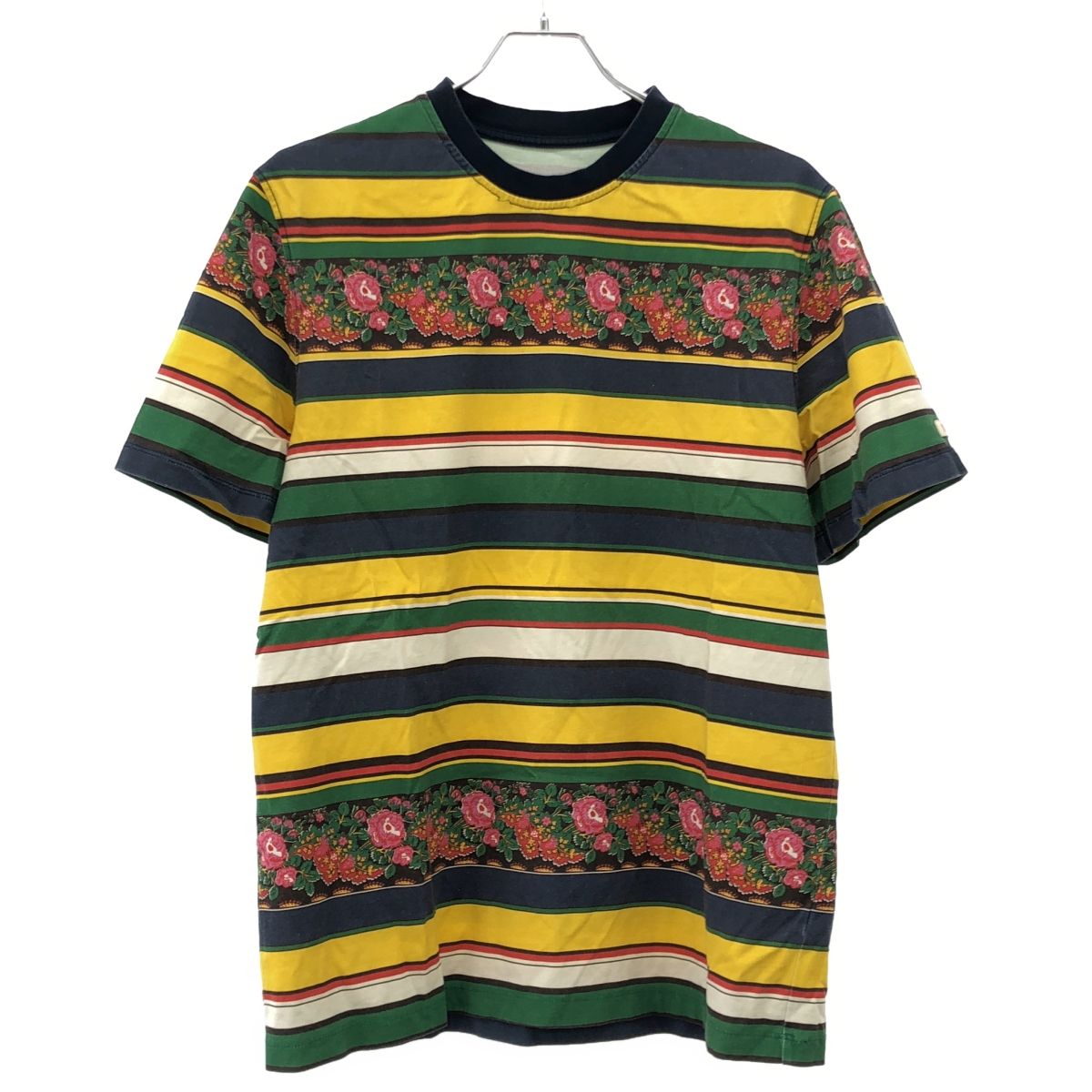 NOAH ノア 19SS マルチボーダーフラワーTシャツ 19-071-122-0008 