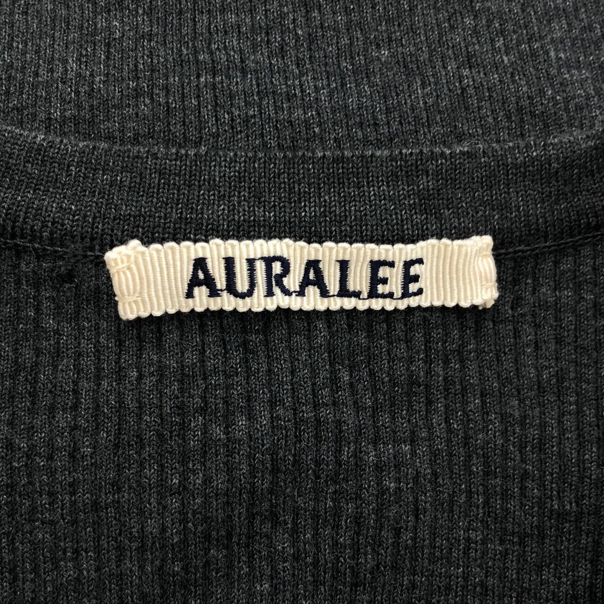 AURALEE オーラリー 24AW RIB KNIT SHORT CARDIGAN リブニットショート