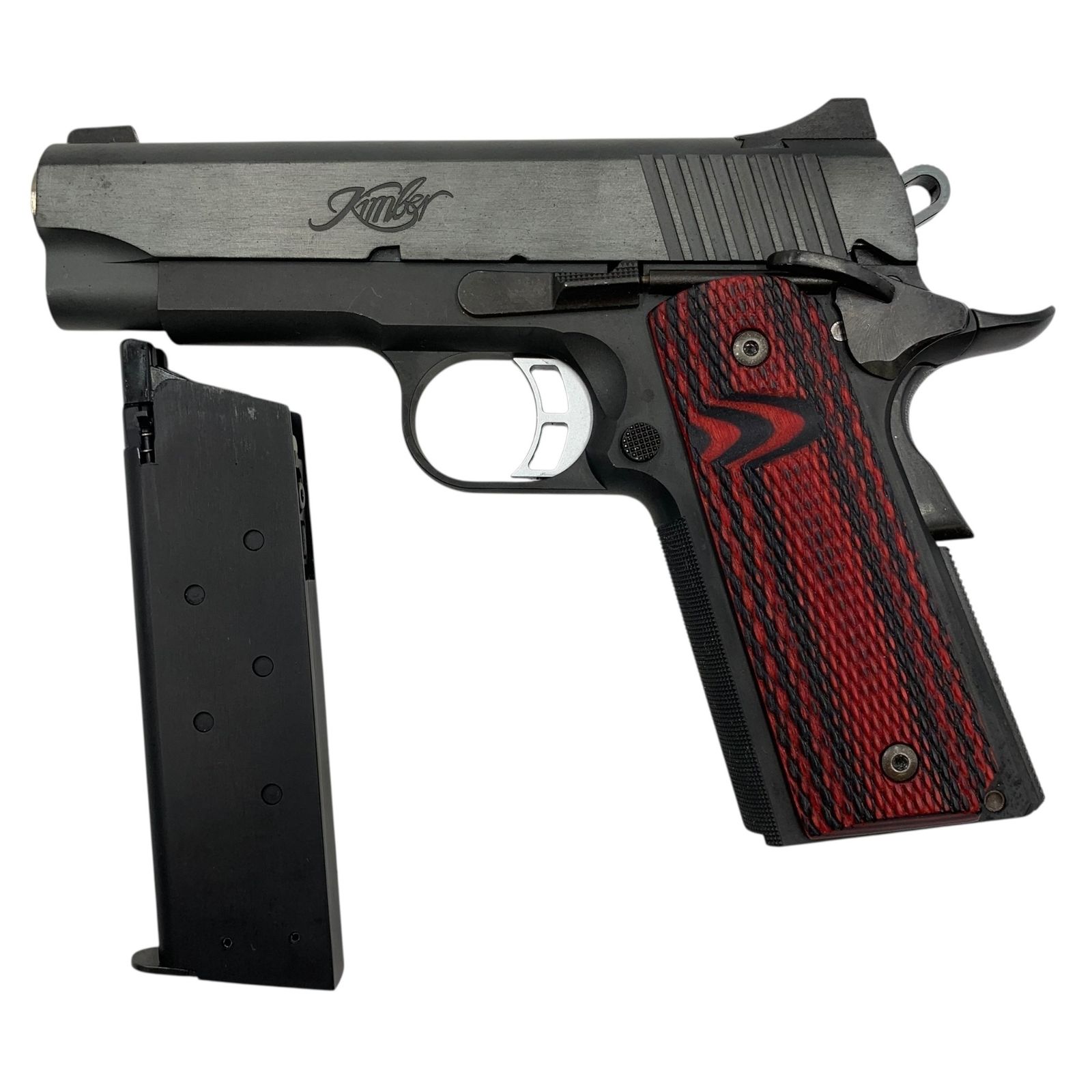 Kimber Eclipse Pro ガスガン スライド動作正常 空撃ち可 ガス未 グリップ擦れ マガジン塗装剥げあり マガジン1本付属