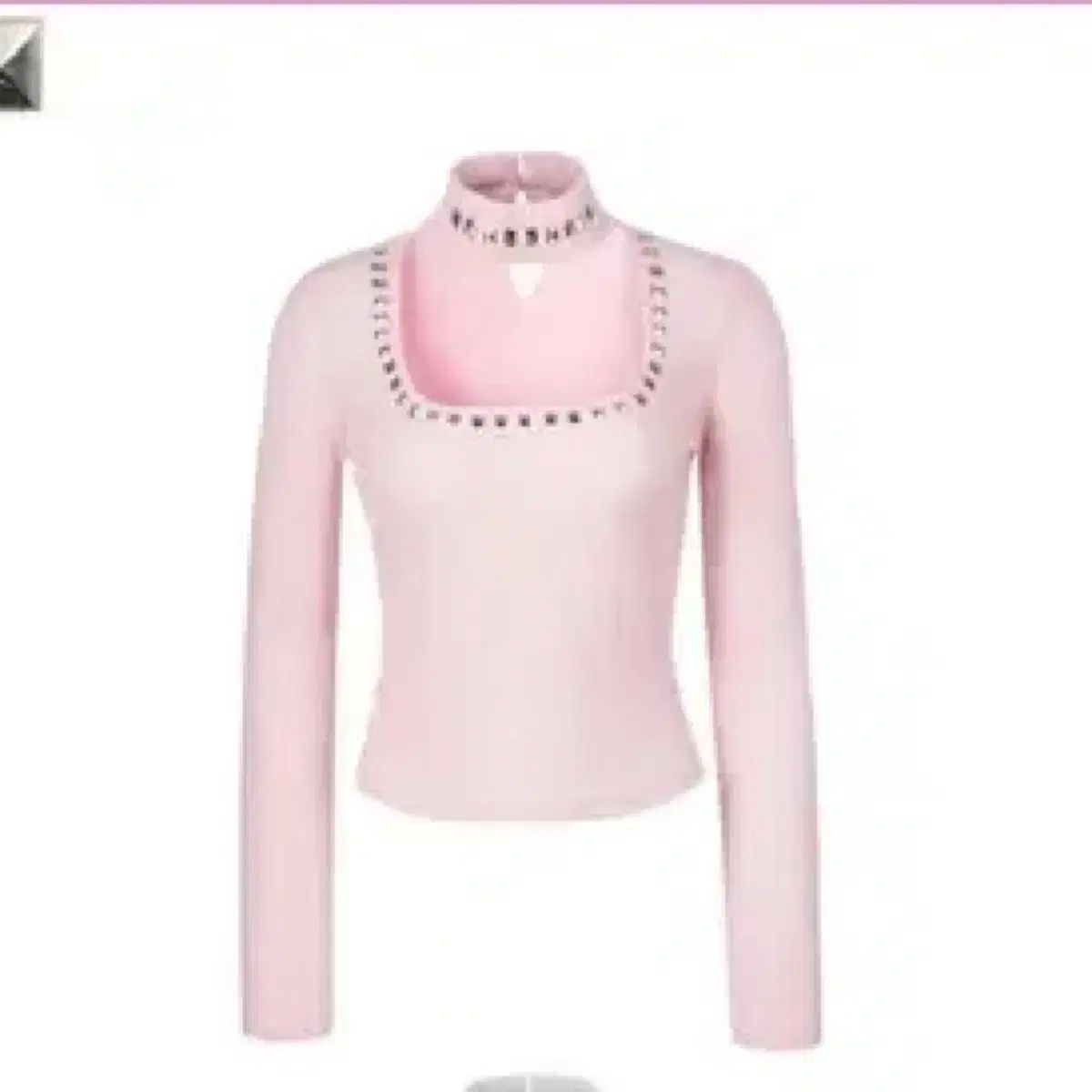 babymetalclub スタッズ チョーカーTシャツ ピンク