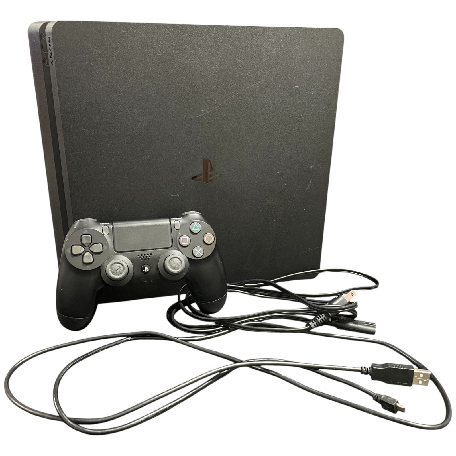 PlayStation 4 PS 本体 CUH 2100 A ブラック 動作良好 引っかき コントローラー付属