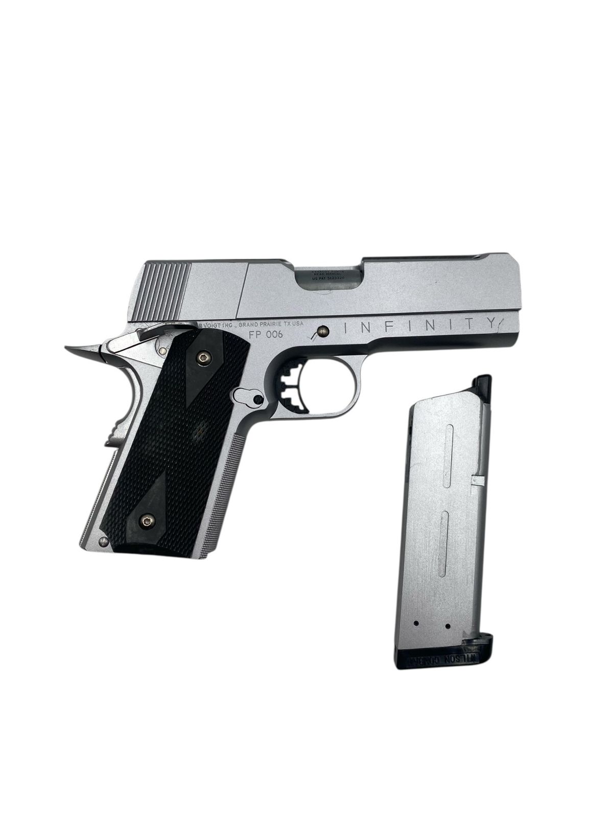 INFINITY ハンドガン トイガン 本体 マガジン付属 グリップに多少の汚れ 背面に擦り