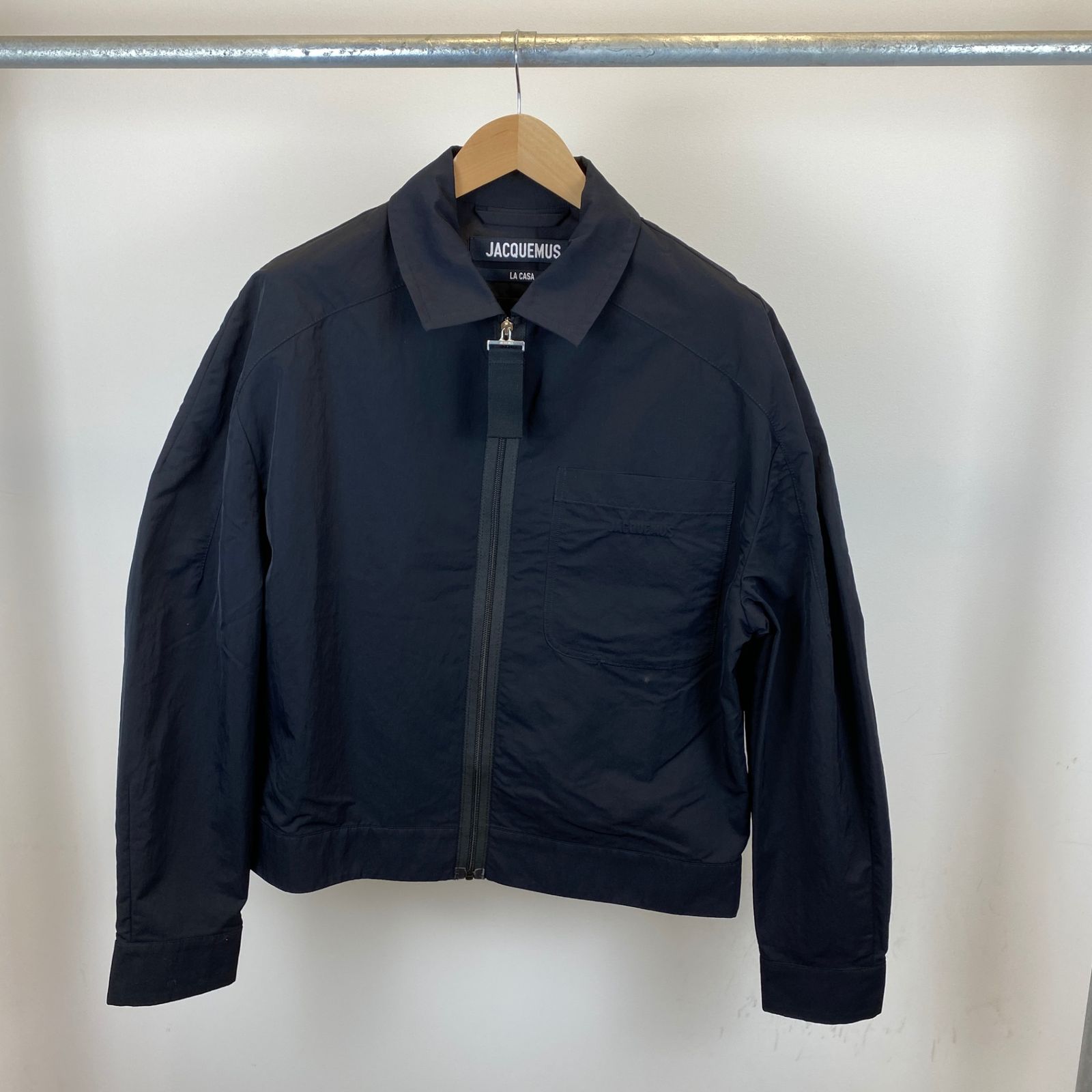 JACQUEMUS ジップアップブルゾン メンズ L 黒系【中古】 - メルカリ