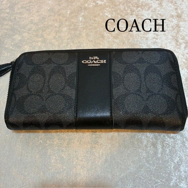未使用級✨ COACH コーチ 長財布 二つ折り財布 シグネチャー PVCレザー コーチ COACH シグネチャー PVCレザー ロングジップウォレット F54630