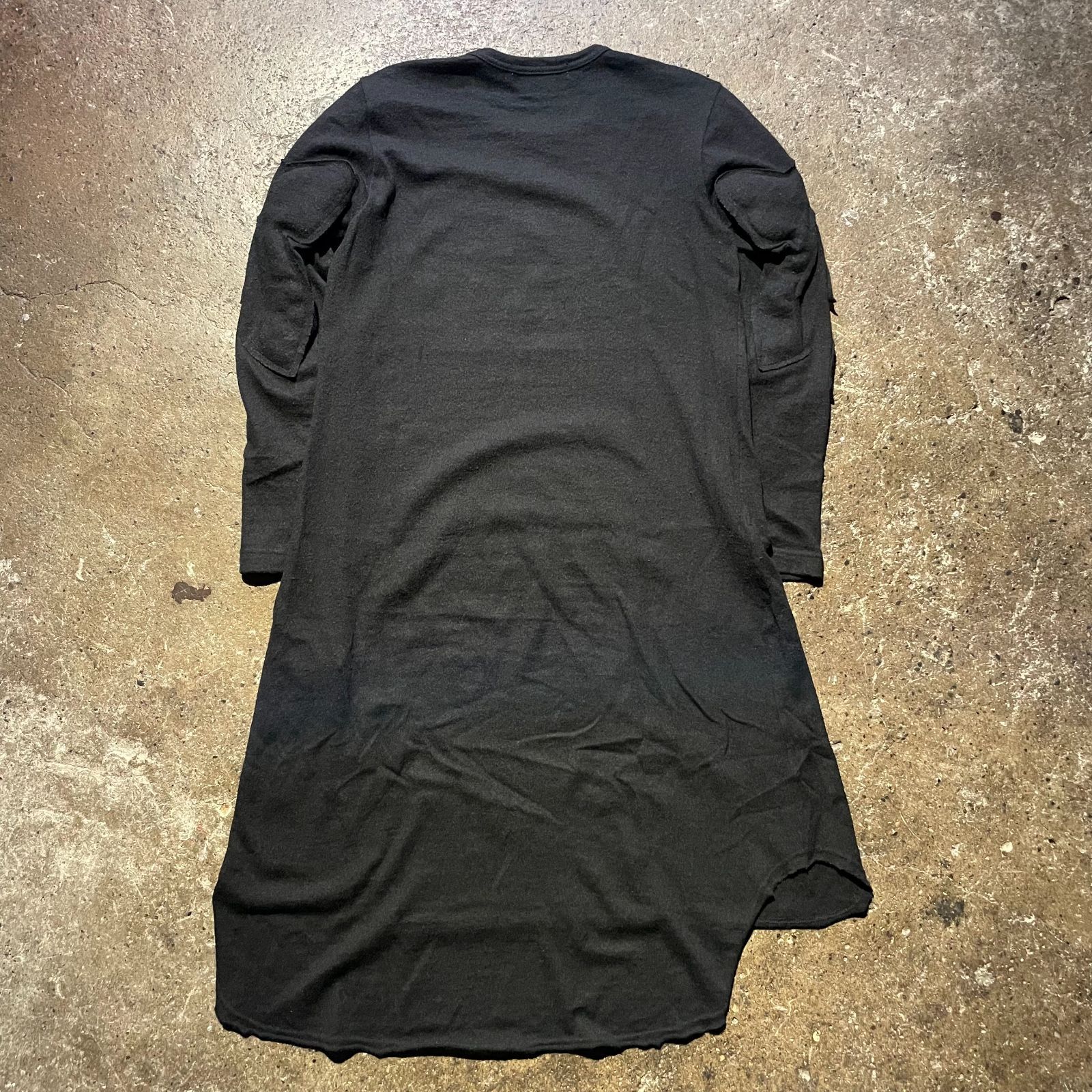 COMME des GARCONS 2013 aw カシミヤ スリーブ 装飾 ワンピース コムデギャルソン 13 AD パッチワーク GL T 053 S