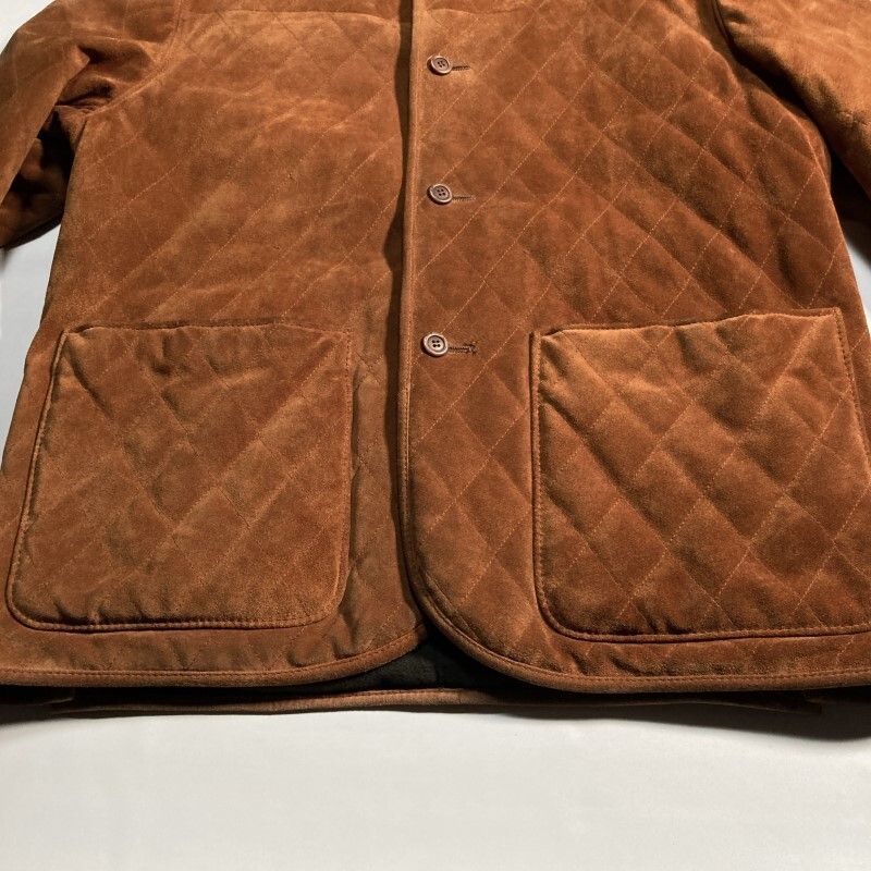 80s vintage☆MADE IN ITALY☆genuine suede leather☆本革スエード