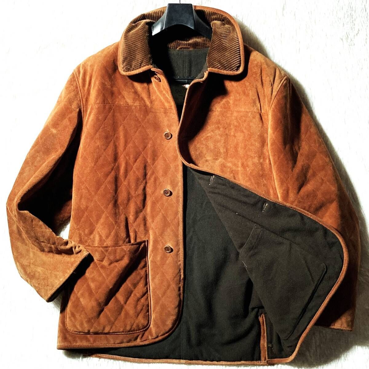 1980s ユーロヴィンテージ　スエードレザージャケット　フィンランド製　50 80s vintage☆MADE IN ITALY☆genuine suede leather☆本革スエード