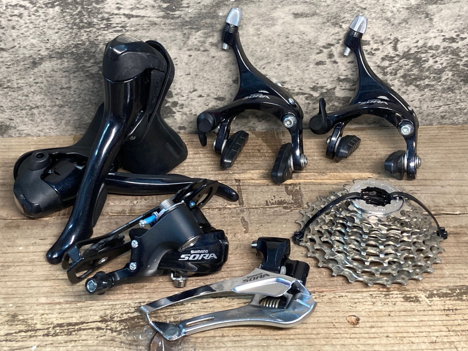 Shimano SORA コンポーネントセット 6点 IR598 シマノ SHIMANO ソラ SORA 3500 コンポーネントセット STI,BR,FD