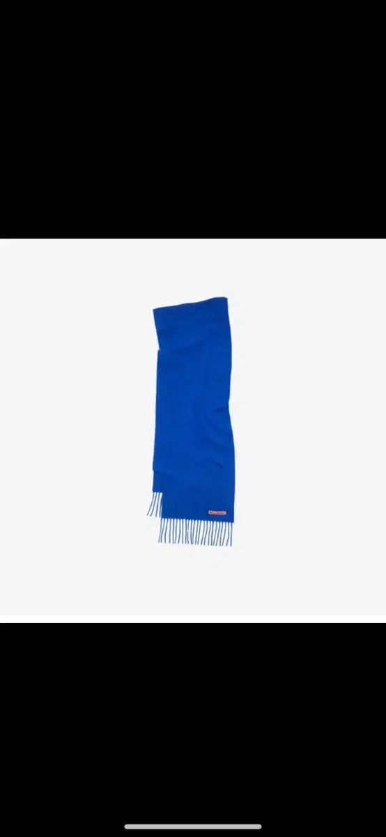 Acne Studios アクネストゥディオズ ロイヤルブルー SUJI フリンジ ウール スカーフ