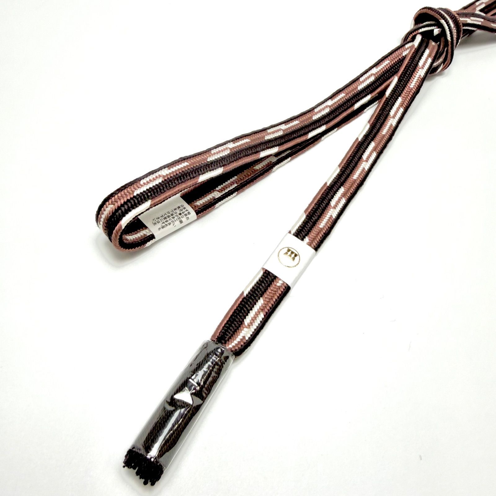  帯締め 渡敬 貝の口 雲柄立分 より房 0254 帯締め 帯留め 帯飾り