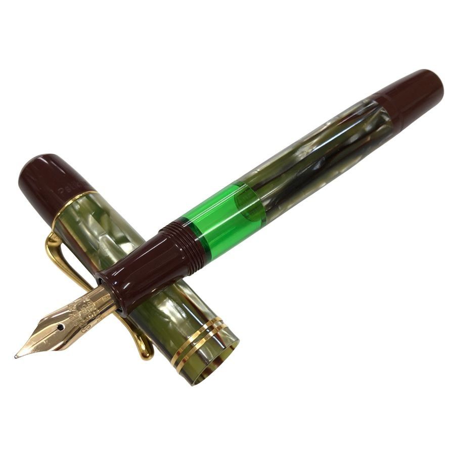 ペリカン 万年筆 M 101 N 585 14 K ブラウン AFI 2