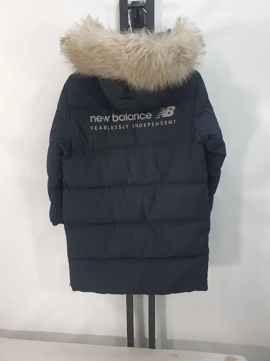 ニュー ンス キッズ ロングダウンジャケット リバーシブル ダウン コート ブラック 140