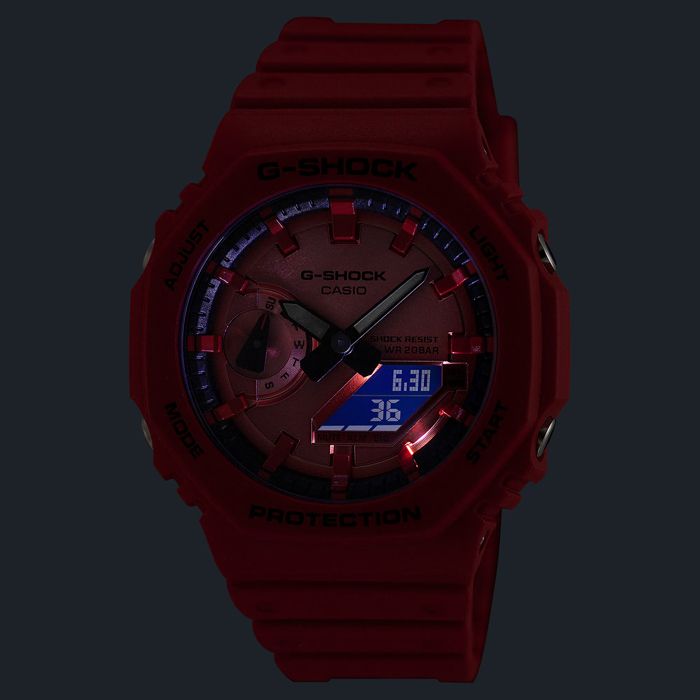  メンズ 腕時計 カシオ G SHOCK アナデジ GA 2100 RRB 4 AJF CASIO Series 腕時計(デジタル) 時計