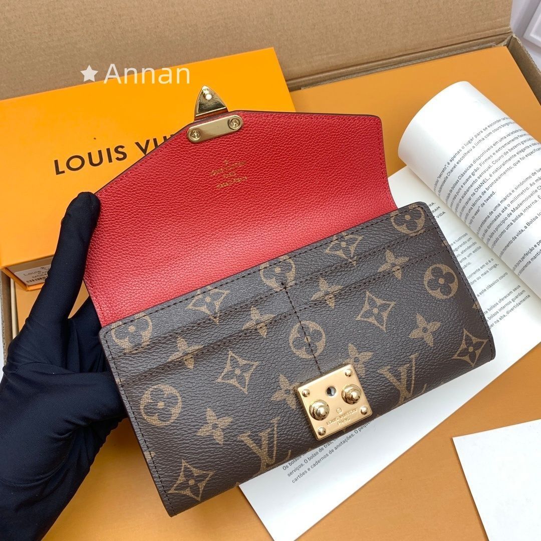 赤です激レア 極美品 LOUIS VUITTON ルイヴィトン長財布 長財布 小銭