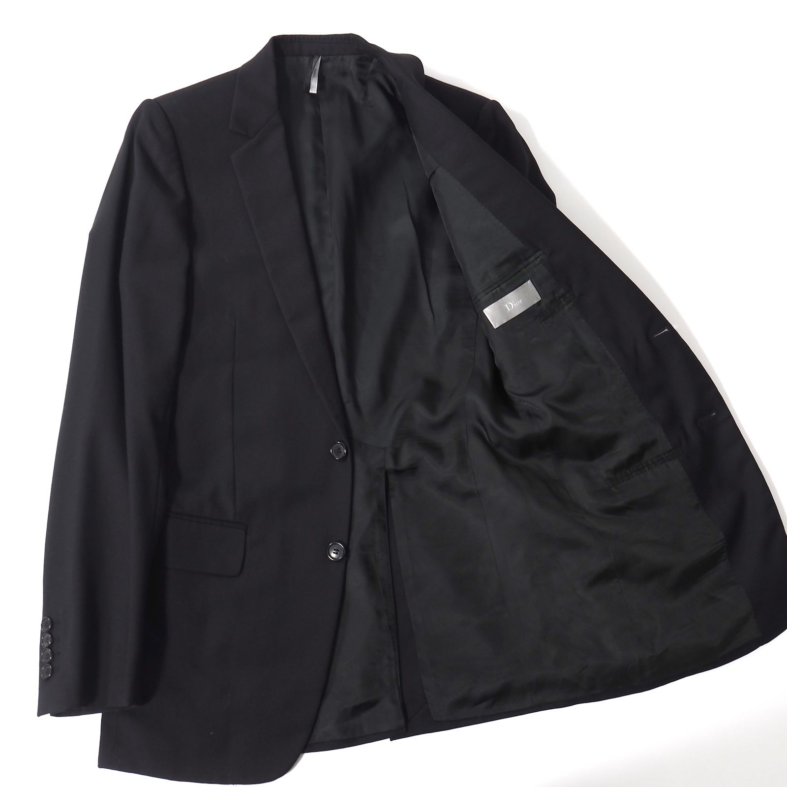 Dior homme 03ss スラックス ディオールオム DIOR HOMME 03SS ウール スーツ ジャケット パンツ 44