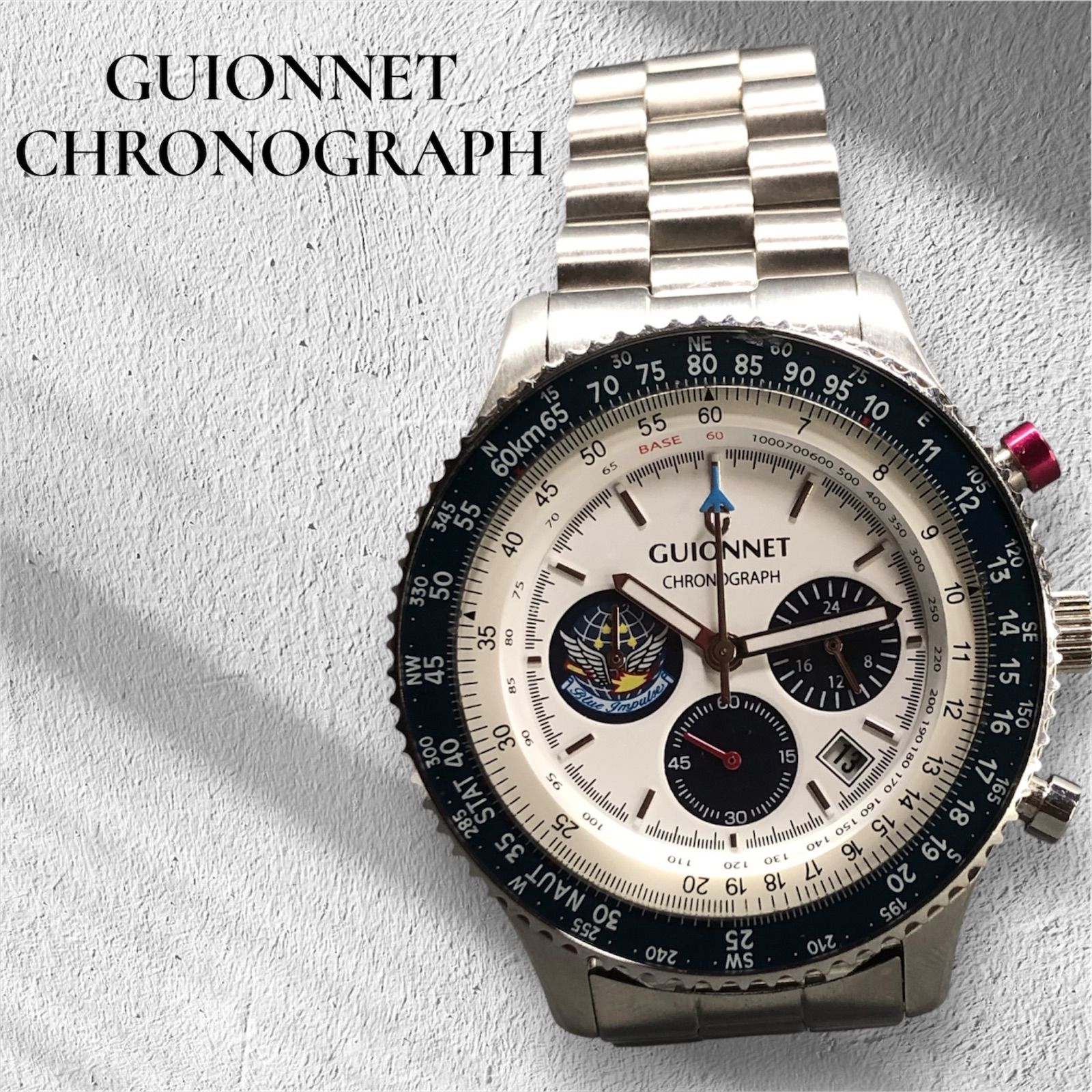 GUIONNET ギオネ Flight timer pilot フライトタイマー パイロット