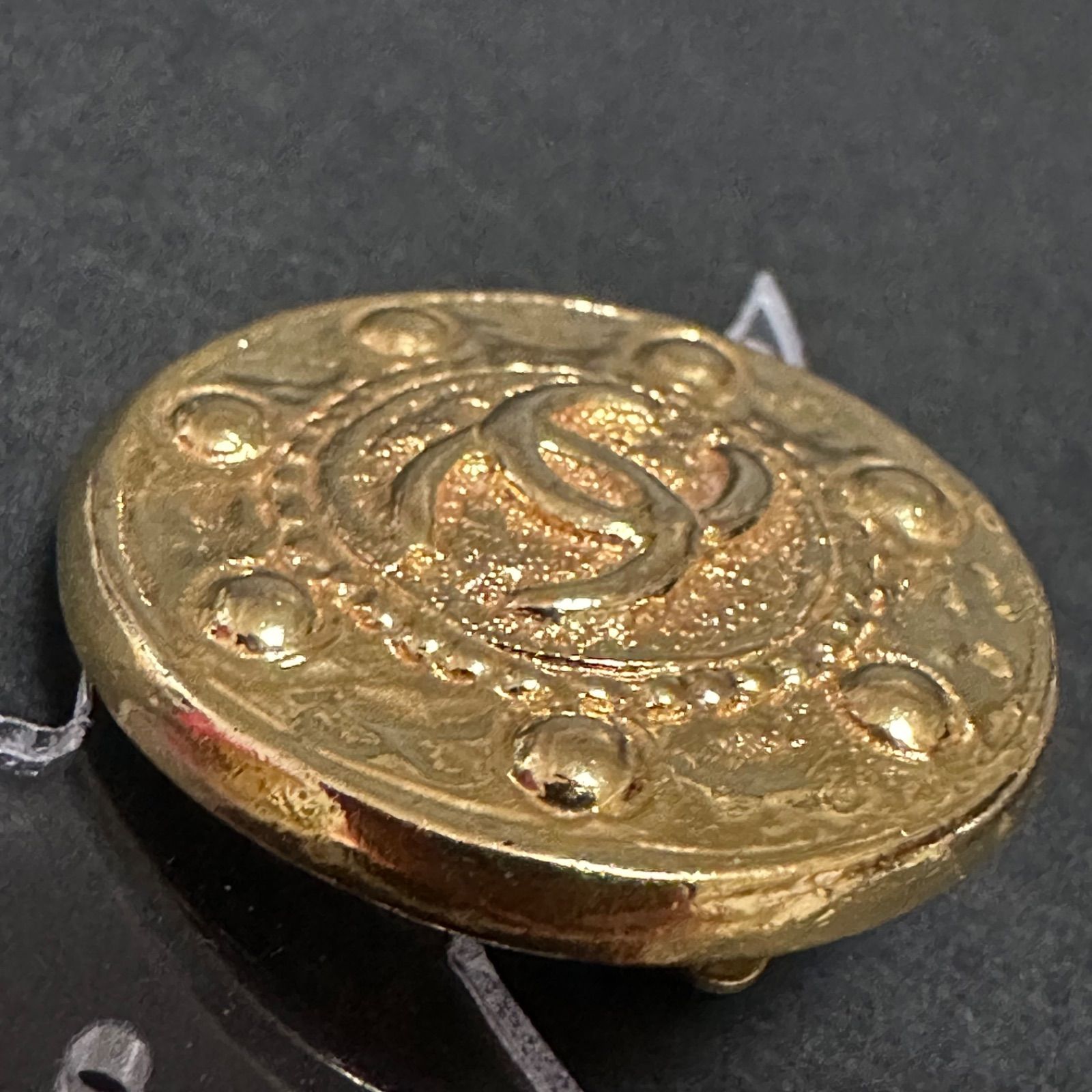 美品 シャネル CHANEL ココマーク イヤリング ヴィンテージ ゴールド 