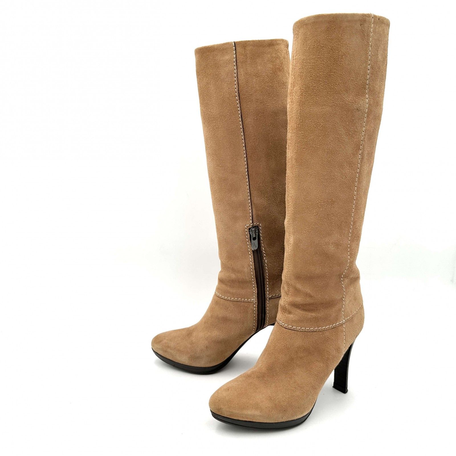 銀座かねまつ　ベージュロングブーツ　25cm 銀座かねまつキャメル色 ロングブーツ 美品 - メルカリ