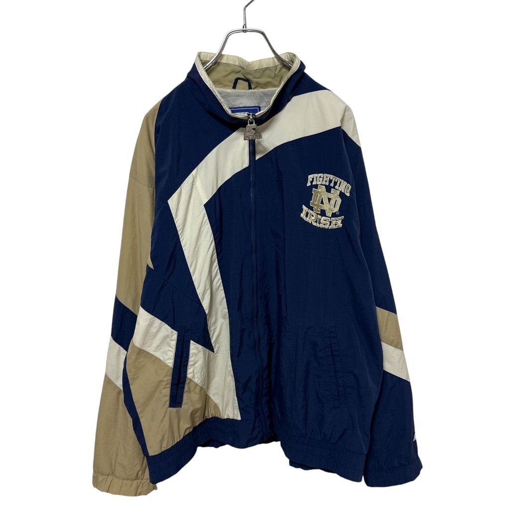 STARTER】 90s ノートルダム大学 チームロゴ刺繡ナイロンジャケット S