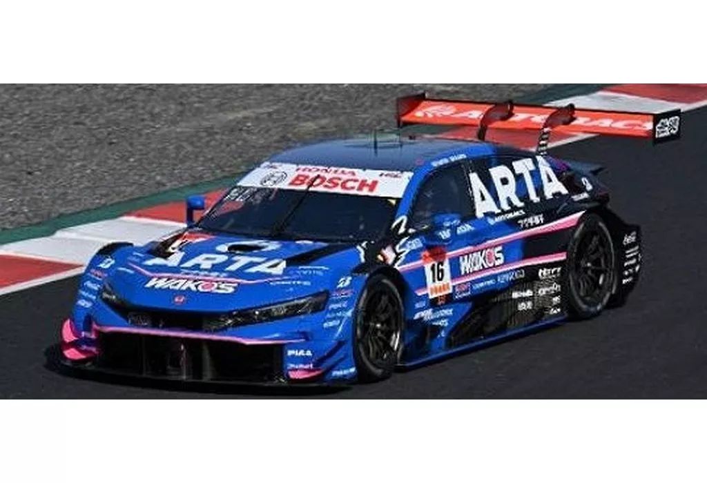 ミニカー 1 43 ARTA MUGEN CIVIC TYPE R-GT 16 GT 500 SUPER 2025 H. Otsu - R. Sato
