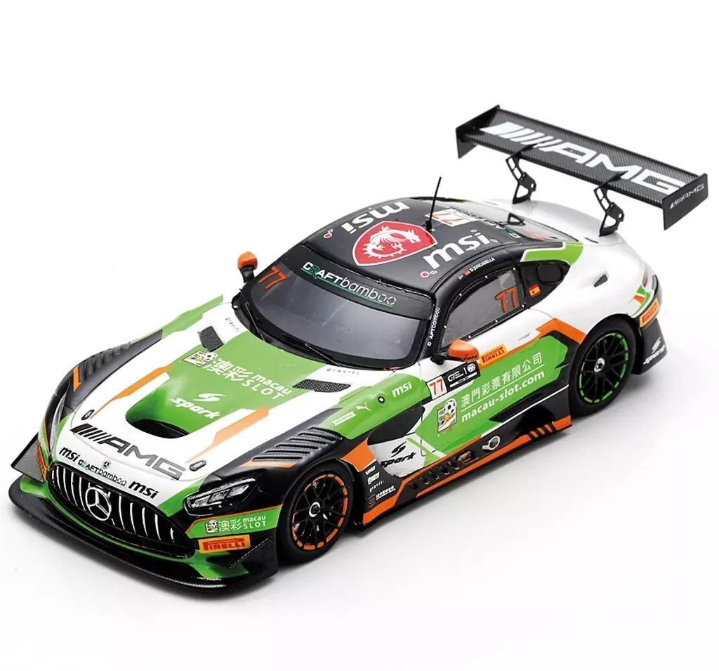ミニカー 1 43 Mercedes-AMG GT 3 Evo Team Craft-Bamboo Racing FIA World Cup Macau 2025 Daniel Juncadella 77 SA 301