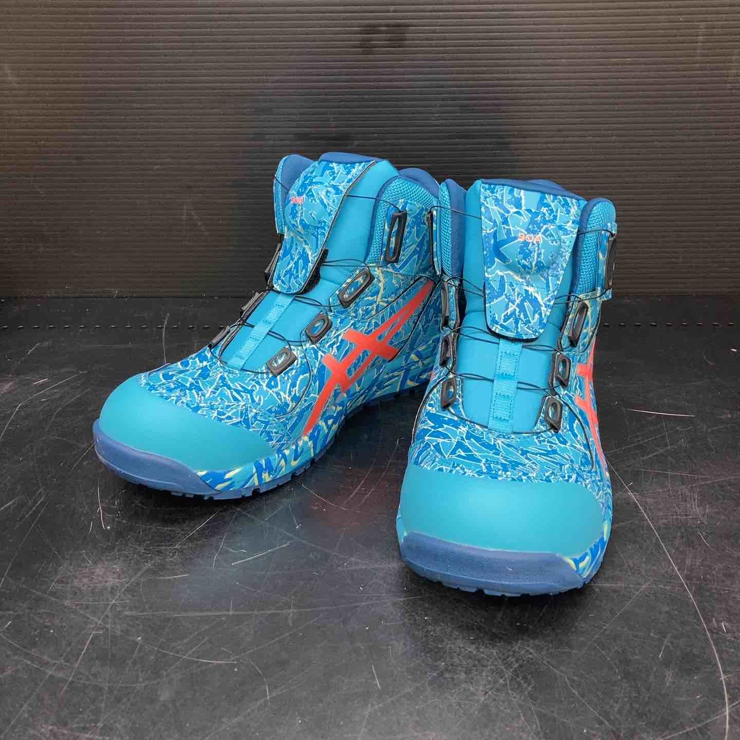 アシックス asics 安全靴 WINJOB CP 304 WIDE サイズ25 5 400 アクアリウム サンコーラル 色