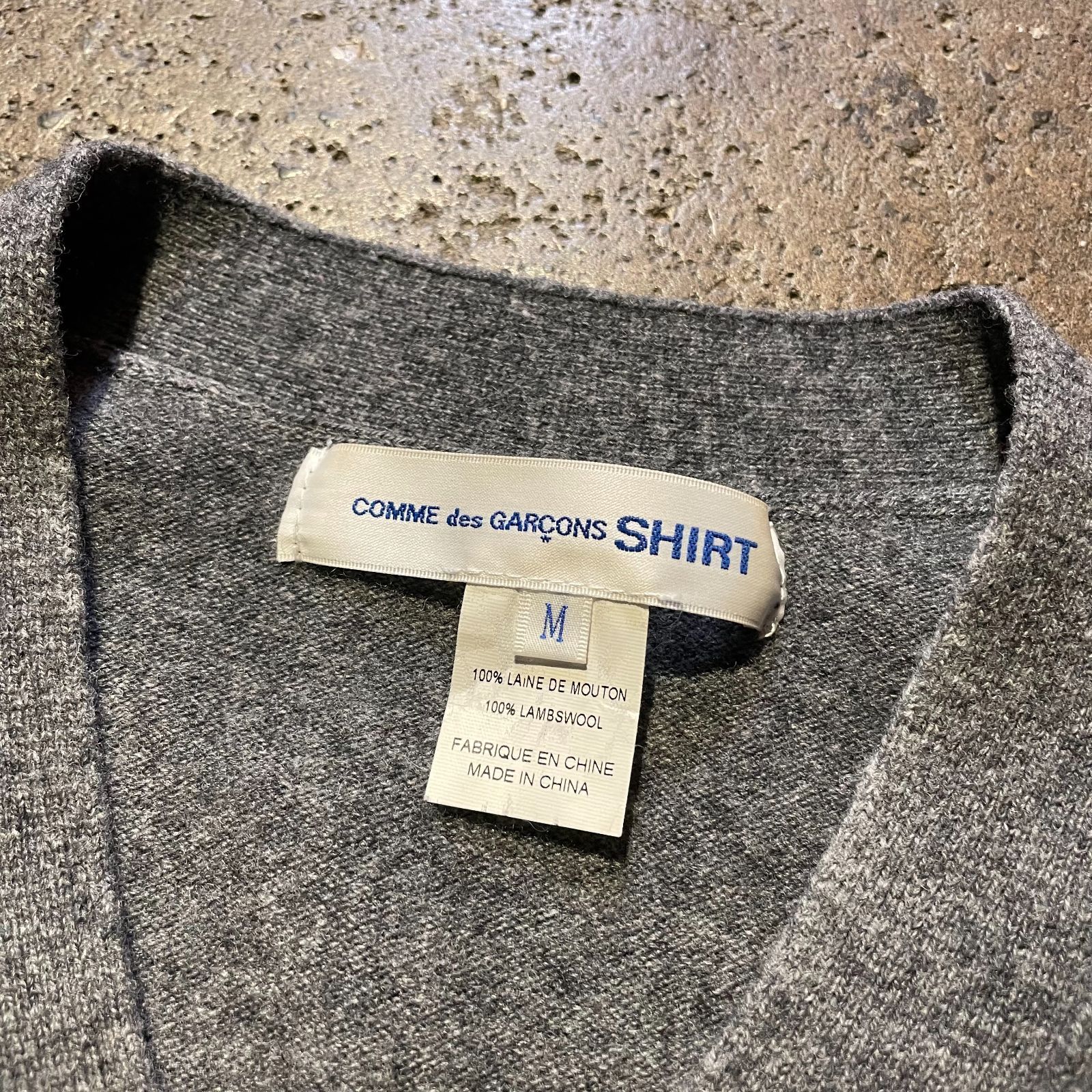 COMME des GARCONS SHIRT FOREVER ウール カーディガン 